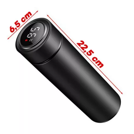 Rozsdamentes acél termosz LCD kijelzővel - 480 ml