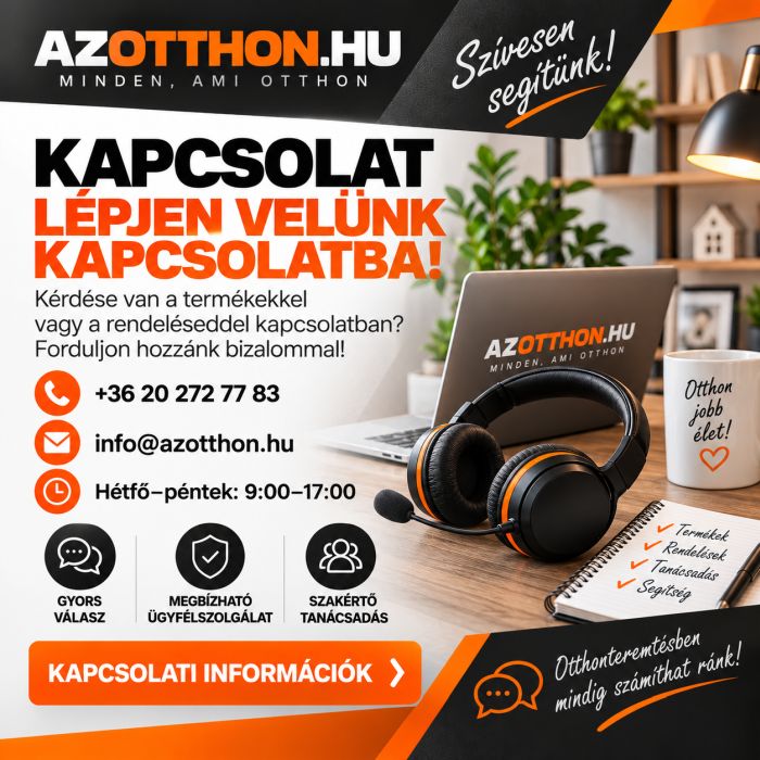 Kapcsolat és ügyfélszolgálat – azotthon.hu